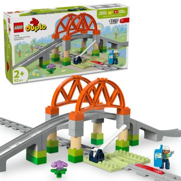 LEGO DUPLO: Set de extindere Pod cu sine de cale ferata