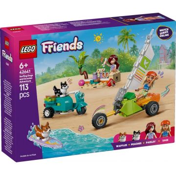 LEGO® Friends - Aventuri cu catei la surfing si pe scuter (42641)