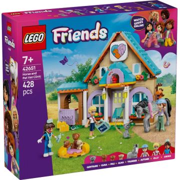 LEGO® Friends - Clinica veterinara pentru cai si animale de companie (42651)