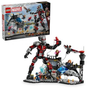 LEGO® Marvel - Batalia plina de actiune din Capitanul America: Razboi civil 76314, 736 piese