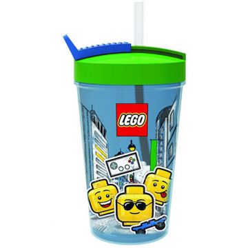 LEGO® Pahar LEGO Iconic cu pai