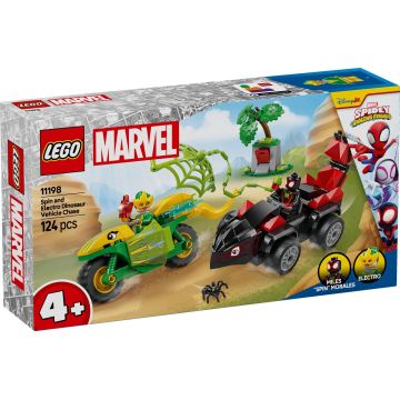 LEGO® Spidey - Spin si electro intr-o urmarire cu dino-vehicule (11198)