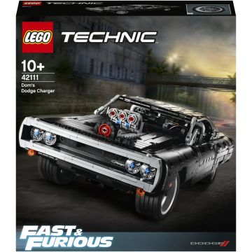 LEGO Technic: Dom's Dodge Charger 42111, 1077 piese, Multicolor