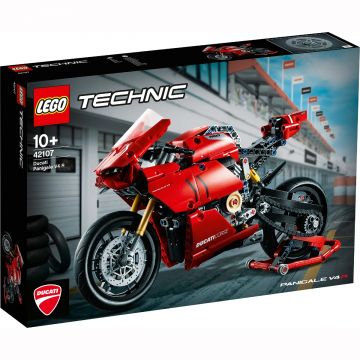 LEGO Technic: Ducati Panigale V4 R 42107, 646 piese, Multicolor