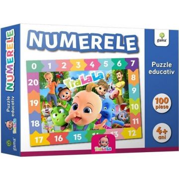 Numerele - Puzzle Educativ 100 de Piese