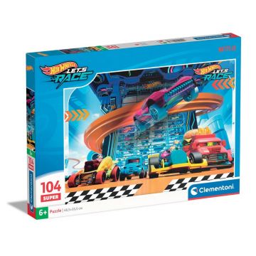 Puzzle Clementoni, Hot Wheels, Super, 104 piese