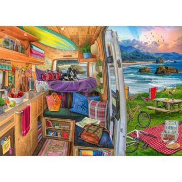 Ravensburger - Puzzle priveliste din rulota 1000 piese design nou