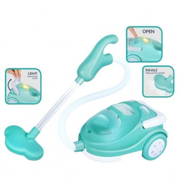 Set Aspirator de jucarie cu sunete si lumini, verde