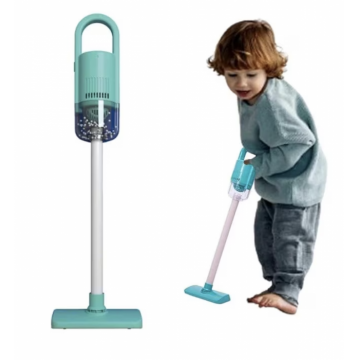 Set Aspirator de jucarie vertical, cu doua capete, 63 cm, verde