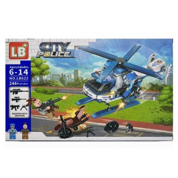 Set de constructie LB Plus City Police, Centrul de comanda al politiei, 244 piese