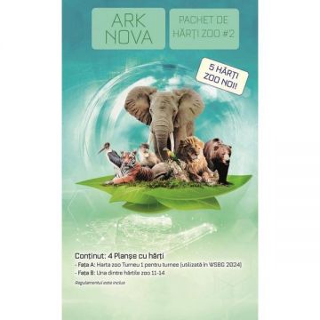 Ark Nova. Pachet de harti Zoo #2. Extensie joc