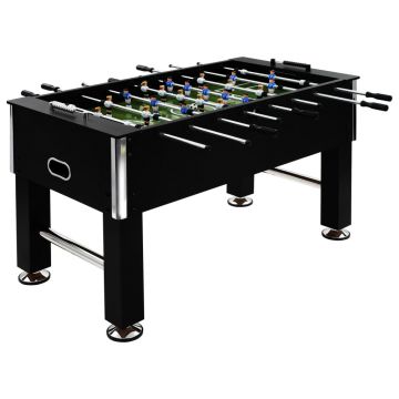 Gossi masa de fotbal, negru, 140 x 74,5 x 87,5 cm, otel, 60 kg