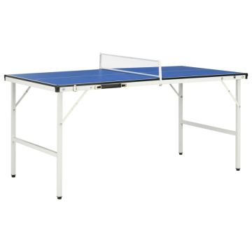 Gossi masa de ping pong cu fileu, albastru, 152 x 76 x 66 cm