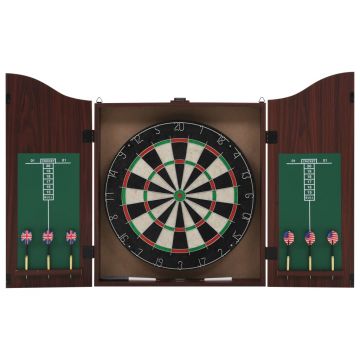 Gossi placa de darts profesionala din sisal, cu dulap si 6 sageti