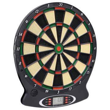 Gossi placa electrica de darts cu sageti din polipropilena neagra