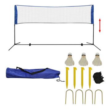 Gossi set fileu de badminton, cu fluturasi, 300x155 cm