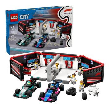 Lego City Garaj F1 si Masini Mercedes-AMG si Alpine 60444