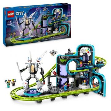 LEGO® City - Parc cu roller-coaster Lumea Robotilor 60421, 986 piese