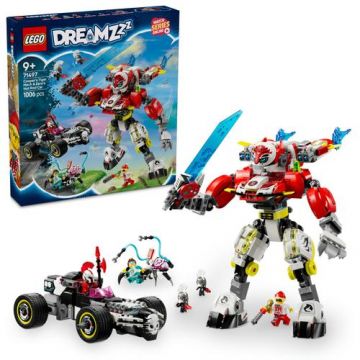 LEGO® DREAMZzz - Robotul tigru al lui Cooper si masina hot rod a lui Zero 71497, 1006 piese