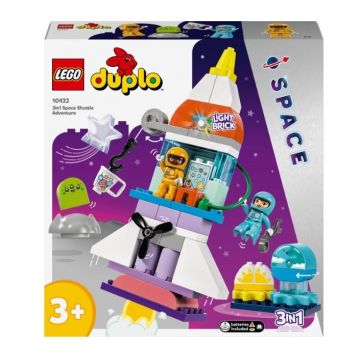 LEGO® DUPLO® - Aventura cu naveta spatiala 3 IN 1 10422, 58 piese