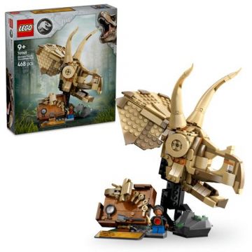 LEGO® Jurassic World - Fosile de dinozaur: craniu de Triceratops 76969, 468 piese