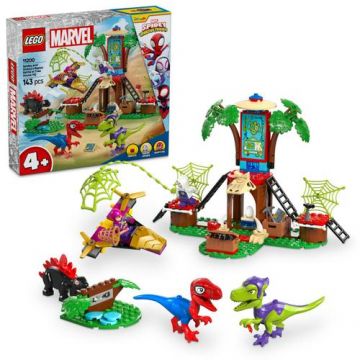 LEGO® Spidey - Infruntarea dintre dinozaurii Spidey si Gobby la casa-sediu din copac 11200, 143 piese