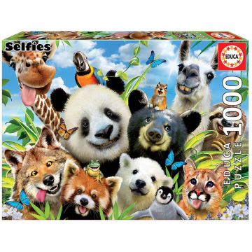 Puzzle 100 piese Educa Animal Selfie