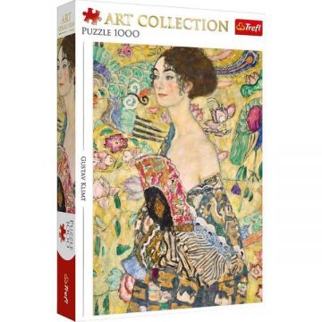 Puzzle 1000. Gustav Klimt: Doamna cu evantaiul