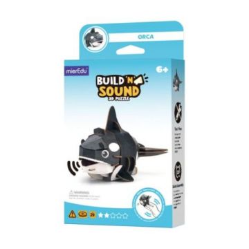 Puzzle 3D cu sunete - Orca, Build n Sound