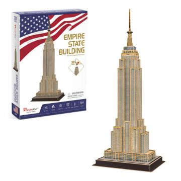 Puzzle 3D Cubic Fun Empire State Building 54 piese