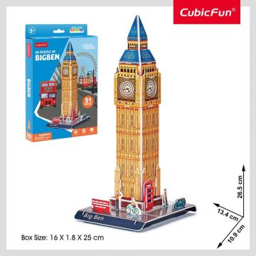 Puzzle 3D Cubic Fun Mix 1 Big Ben 21 piese