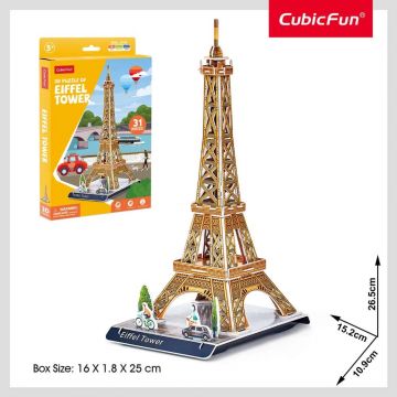 Puzzle 3D Cubic Fun Mix 1 Turnul Eiffel 31 piese