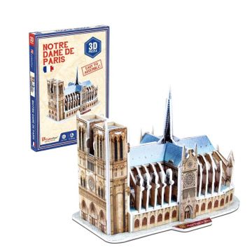 Puzzle 3D Cubic Fun Mix 3 Catedrala Notre Dame Paris 39 piese