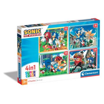 Puzzle 4 in 1 Clementoni Sonic The Hedgehog 21522