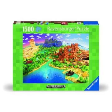 Ravensburger - Puzzle lumea Minecraft 1500 piese design nou