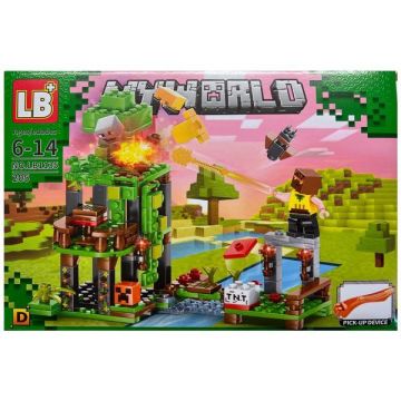 Set de constructie LB Minecraft My World 4 in 1, 205 piese tip lego