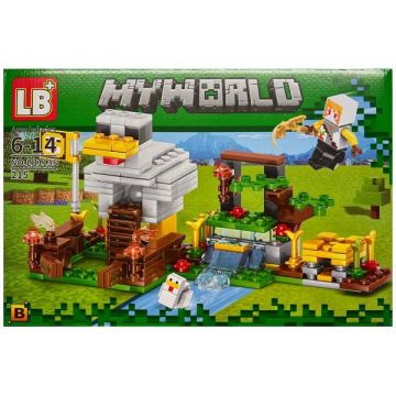 Set de constructie LB Minecraft My World 4 in 1, 215 piese