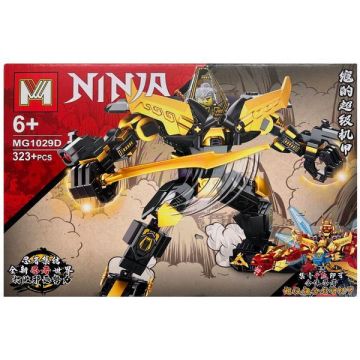 Set de constructie MG Ninjago 4 in 1, Robot Razboinic, 323 piese tip lego