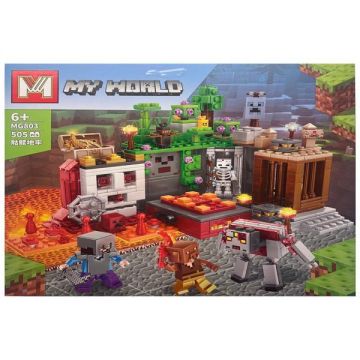 Set de constructie Mg Minecraft My World, Lava House, 505 piese tip lego Set de constructie Mg Minecraft My World, Lava House, 505 piese tip lego