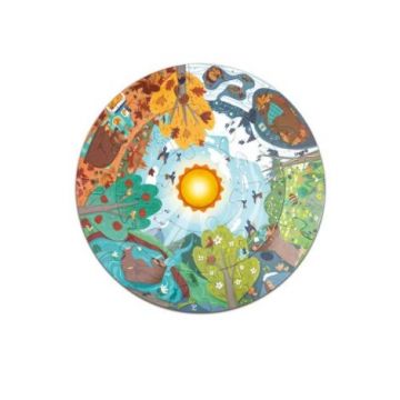 Puzzle copii cu anotimpurile, lumini led  (17 piese) Puzzle copii cu anotimpurile, lumini led  (17 piese)