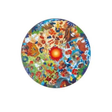 Puzzle copii epoca de piatra, cu lumini led  (102 piese) Puzzle copii epoca de piatra, cu lumini led  (102 piese)