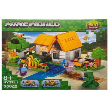 Set de constructie Minecraft World, Casa din padure, 3 variante de asamblare, 556 piese Set de constructie Minecraft World, Casa din padure, 3 variante de asamblare, 556 piese