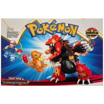Set de constructie Pokemon - Ash si Charmander vs. Primal Groudon, 340 piese Set de constructie Pokemon - Ash si Charmander vs. Primal Groudon, 340 piese
