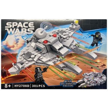 Set de constructie Star Wars 4 in 1 Millennium Falcon, Shuttle, 301+ piese Set de constructie Star Wars 4 in 1 Millennium Falcon, Shuttle, 301+ piese