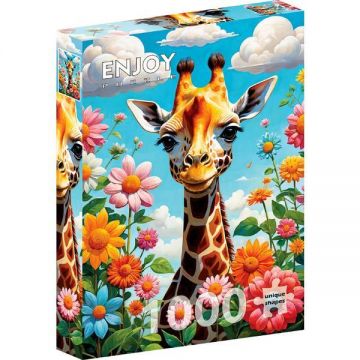 Cute Giraffe - Puzzle 1000 Piese Enjoy Cute Giraffe - Puzzle 1000 Piese Enjoy