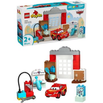 LEGO® LEGO Duplo Disney - Vizita lui McQueen la garajul lui Doc 10456, 35 piese, Multicolor LEGO® LEGO Duplo Disney - Vizita lui McQueen la garajul lui Doc 10456, 35 piese, Multicolor