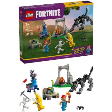 LEGO® LEGO Fortnite - Tabara lui Peely si Sparkplug 77075, 250 piese, Multicolor LEGO® LEGO Fortnite - Tabara lui Peely si Sparkplug 77075, 250 piese, Multicolor