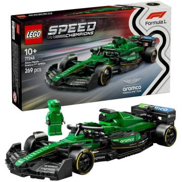 LEGO® LEGO Speed Champions - Masina de curse Aston Martin Aramco F1 AMR24 77245, 269 piese LEGO® LEGO Speed Champions - Masina de curse Aston Martin Aramco F1 AMR24 77245, 269 piese