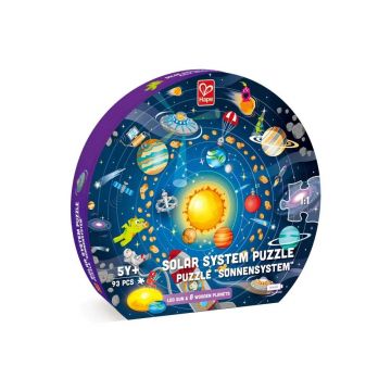 Puzzle educativ Hape Sistemul Solar 93 piese Puzzle educativ Hape Sistemul Solar 93 piese
