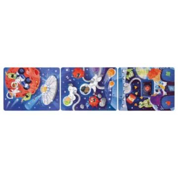 Puzzle pentru copii Aventura in Spatiu (3 in 1) si joc storytelling Puzzle pentru copii Aventura in Spatiu (3 in 1) si joc storytelling